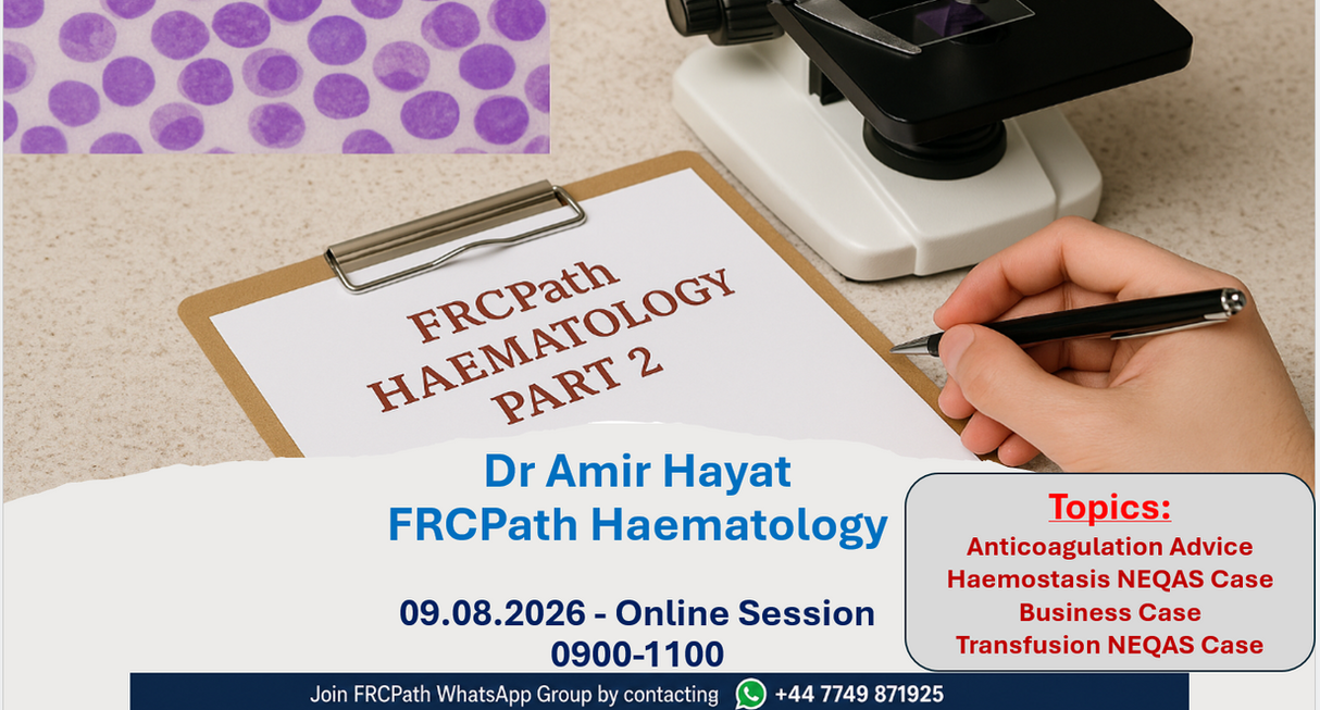 FRCPath Haem Part 2 Session 12-Haemostasis and Transfusion